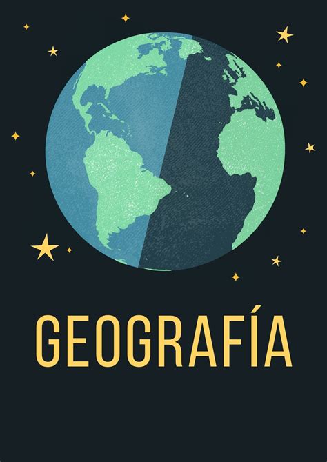 Portadas De Geografía Fáciles Y Bonitas Carátulas Imágenes