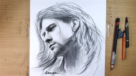Kurt Cobain Drawing Demonstration Youtube