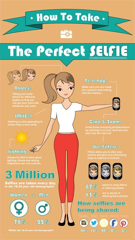 infographic how to take the perfect selfie selfie tips perfect selfie photo tips