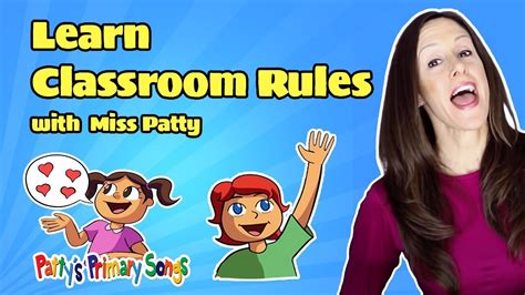 Learn Classroom Rules Song For Children Official Video Following The