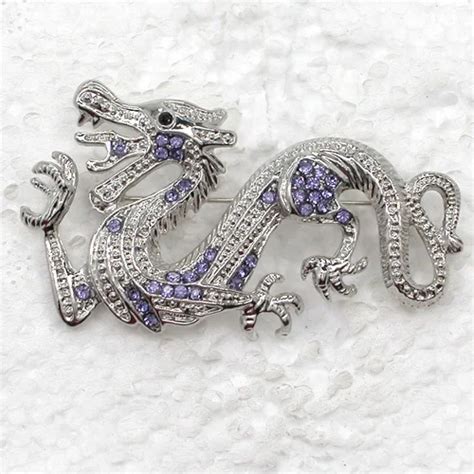 Rhinestone Dragon Pin Brooches C299 Q In Brooches From Jewelry