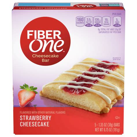 save on fiber one cheesecake bar strawberry 5 ct order online delivery food lion