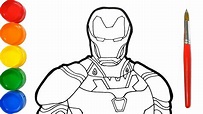 Como Dibujar y Pintar Iron Man Paso a Paso - Dibujos Para Niños - Learn ...