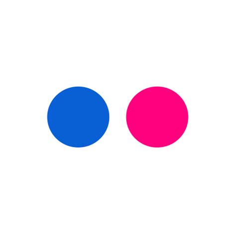 Flickr Logo Symbol In Social Colored Icons