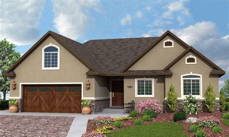 R 1287b Hearthstone Home Design Brown House Exterior Exterior Paint