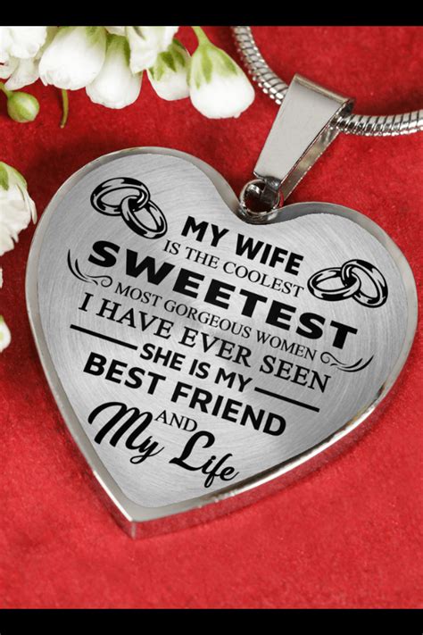 Discover our thoughtful christmas gifts for girlfriends and wives and show her just how special she is. My Wife Gorgeous From Husband Luxury Necklace Birthday ...
