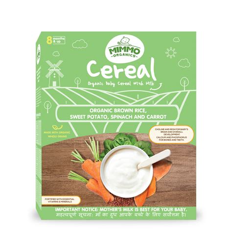 Baby Cereal Organic Brown Rice Sweet Potato Spinach Cereal Mimmo