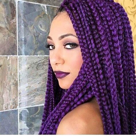 Attach loose sections of hair by doubling them over and creating a loop in the center of the section, or attach try crocheting hair extensions instead of sewing in a weave for an easy way to change your hairstyle! Kanekalon Jumbo X-pression Ultrabraid Roxo Lindíssimo ...