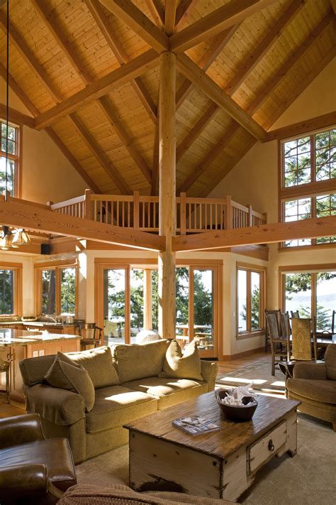 Great Room 2 Timber Framing Interior Architecture Design Timber House
