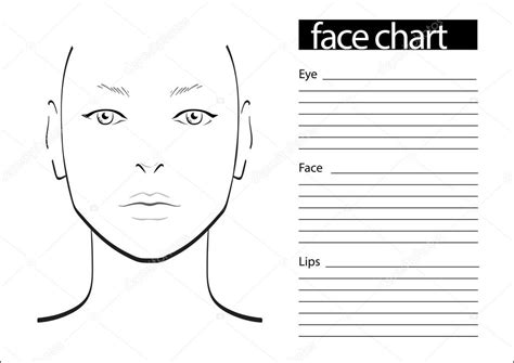 Mac Face Chart Blank Face Chart Makeup Artist Blank