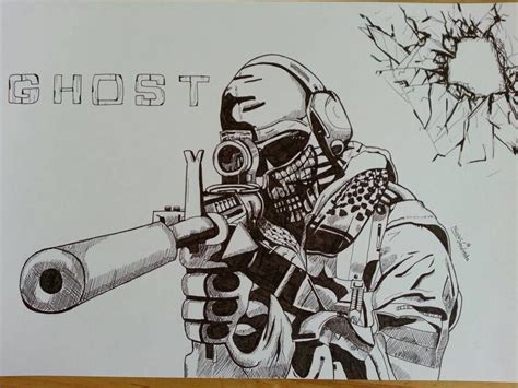 Call Of Duty Ghosts Logo Drawing