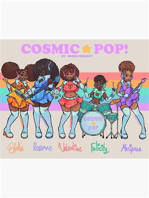 Cosmic Pop Poster For Sale By Snooliensart Redbubble