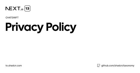 Privacy Policy Chatswift