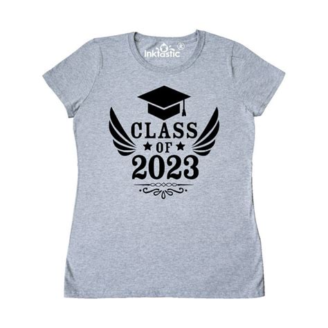 Inktastic Class Of 2023 With Graduation Cap And Wings Women S T Shirt