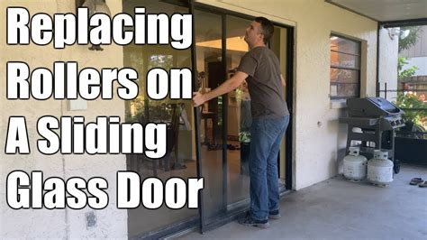 How To Replace Rollers On Sliding Glass Door Youtube