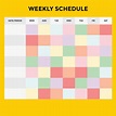 Weekly Schedule Free Printable