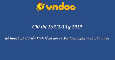 Previous episodes of chithi 2 — click here. Chỉ thị 16/CT-TTg 2019 - HoaTieu.vn
