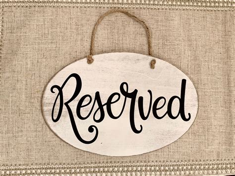 reserved-sign-wedding-reserved-sign-party-reserved-sign-etsy