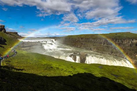 Majestic Gullfoss Waterfall In Iceland