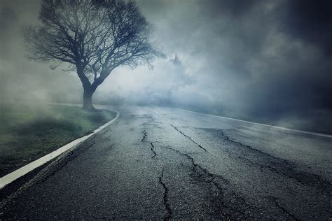 Spooky Highway Background Scary Road Hd Wallpaper Pxfuel
