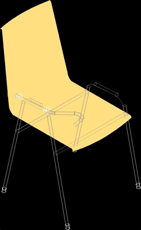 Desk Chair 3d Dwg Model For Autocad • Designs Cad