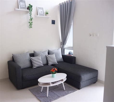 Model Ruang Tamu Minimalis Ukuran 3x3 Living Room Decor Apartment