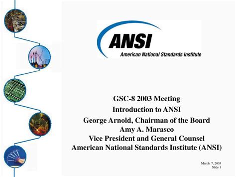Ppt Gsc 8 2003 Meeting Introduction To Ansi Powerpoint Presentation