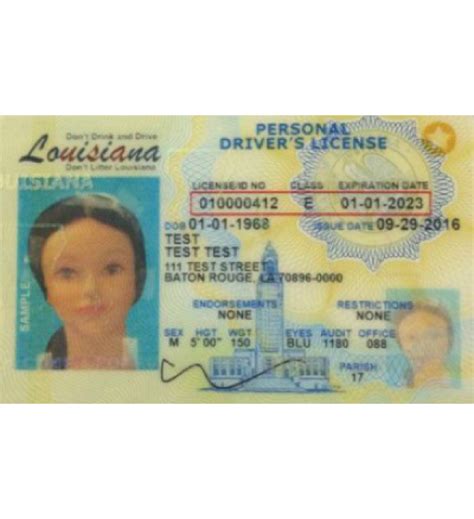 If you do not have a medical insurance plan, we will work with you must present a valid health insurance card to be entitled to the services covered under the. Louisiana Driver's License, Novelty