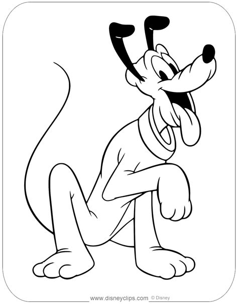 52 Printable Pluto Coloring Pages