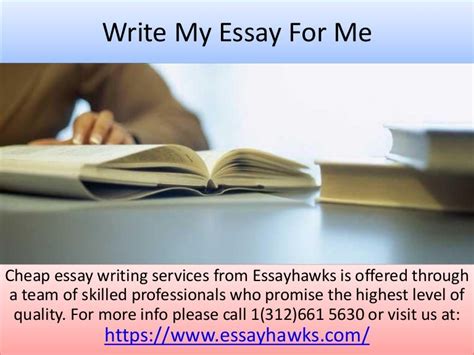 Write My Essay For Me