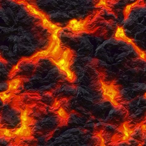 Seamless Texture Of Molten Lava Hot Magma Background A High Re