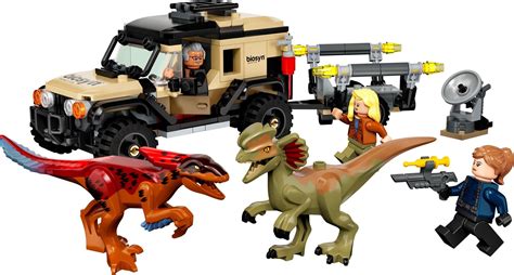 Lego 76951 Jurassic World Dominion Pyroraptor And Dilophosaurus Transport