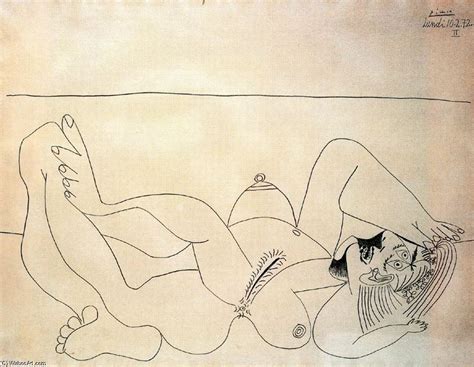 Reproducciones De Bellas Artes Reclinando Desnudo De Pablo Picasso