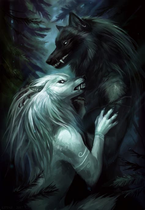 Moonlight Shadow By Kipine Dark Fantasy Art Fantasy Wolf Dark Art