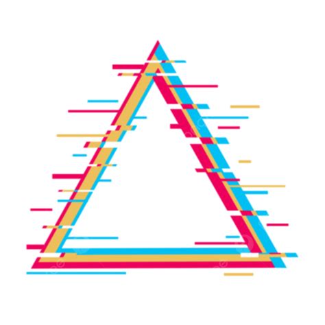Triangle Color Clipart Png Images Colorful Modern Triangle Glitch
