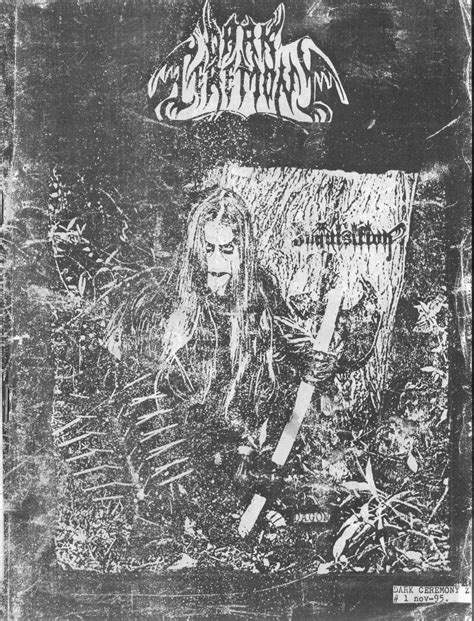 Dark Ceremony Black Metal Fanzine Rock Poster Art Black Metal Art Black Metal