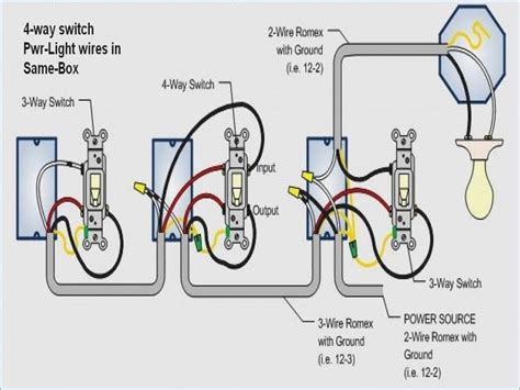 Wiring 4 Way Light Switch Diagram