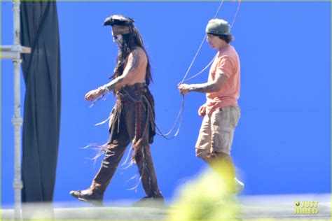 Johnny Depp Shirtless On Lone Ranger Set Photo 2724787 Johnny Depp Shirtless Photos