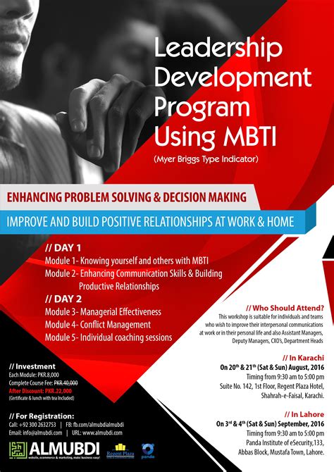 Leadership Development Program Using MBTI (Myer Briggs 