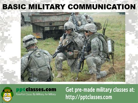 Basic Army Communications Powerpoint Ranger Pre Made Military Ppt