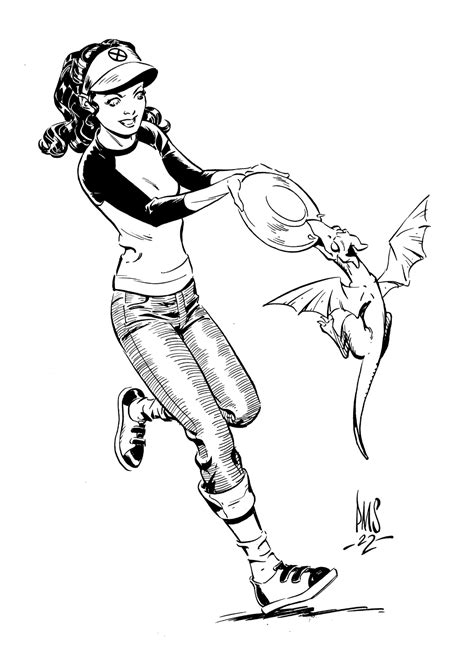 Kitty Pryde And Lockheed With Frisbee By Paul Smith In A K S Paul Smith