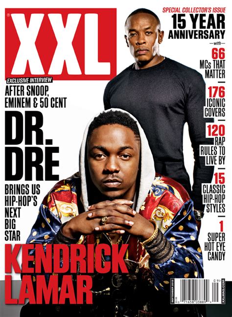 Kendrick Lamar And Dr Dre Cover Xxl 15th Anniversary Issue