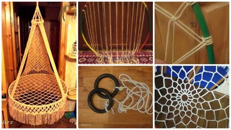 More than you would ever thonk just to look at it. How to make suspended chair hammock in macrame technique | Macrame hanging chair, Hammock chair ...
