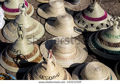 Traditional Basotho Grassworks Made Hat Called Stock Photo Edit Now