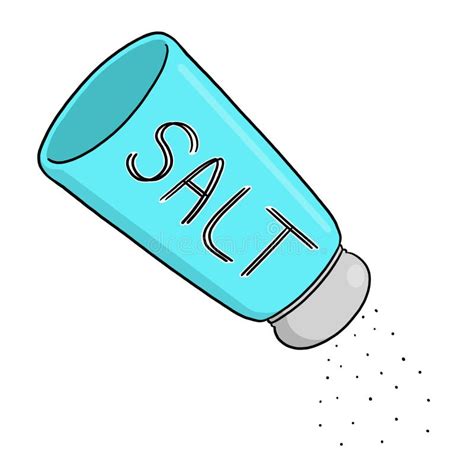 Salt Pouring Out Of A Salt Shaker Illustration Stock Illustration
