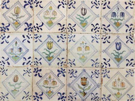 A Panel Of Twelve Dutch Polychrome Tulip Tiles Th Century Christie S