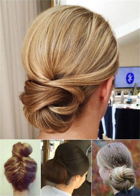 Pull out a few strands to create a messy bun. 60 Easy Updo Hairstyles for Medium Length Hair in 2021