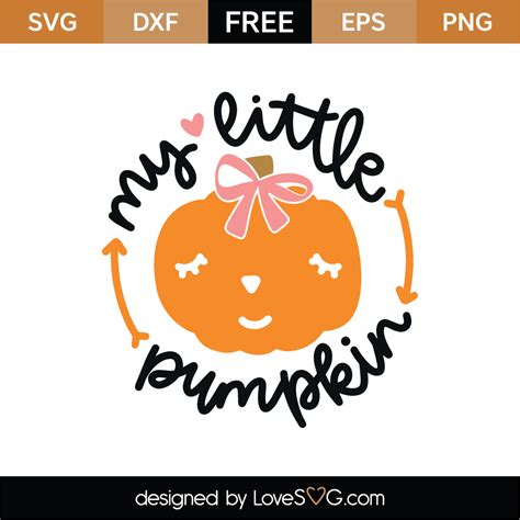 My Little Pumpkin Svg Cut File