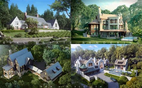 Real Estate Rendering Luxury Private Houses In The Us Aimir Cg