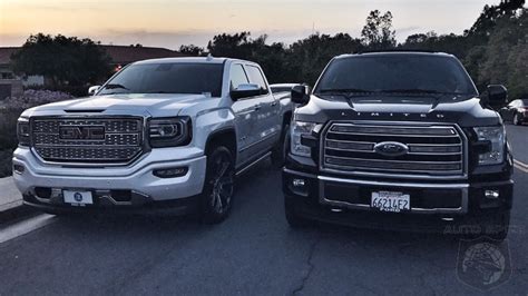 Face Off Who Has The Hotter Face Ford F 150 Vs Gmc Sierra Denali